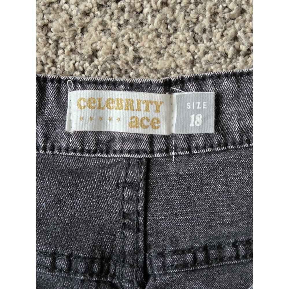 Celebrity Pink Ace Wide Leg Cargo Jeans Acid Wash Grey Plus Size 18 Women's - Picture 4 of 6